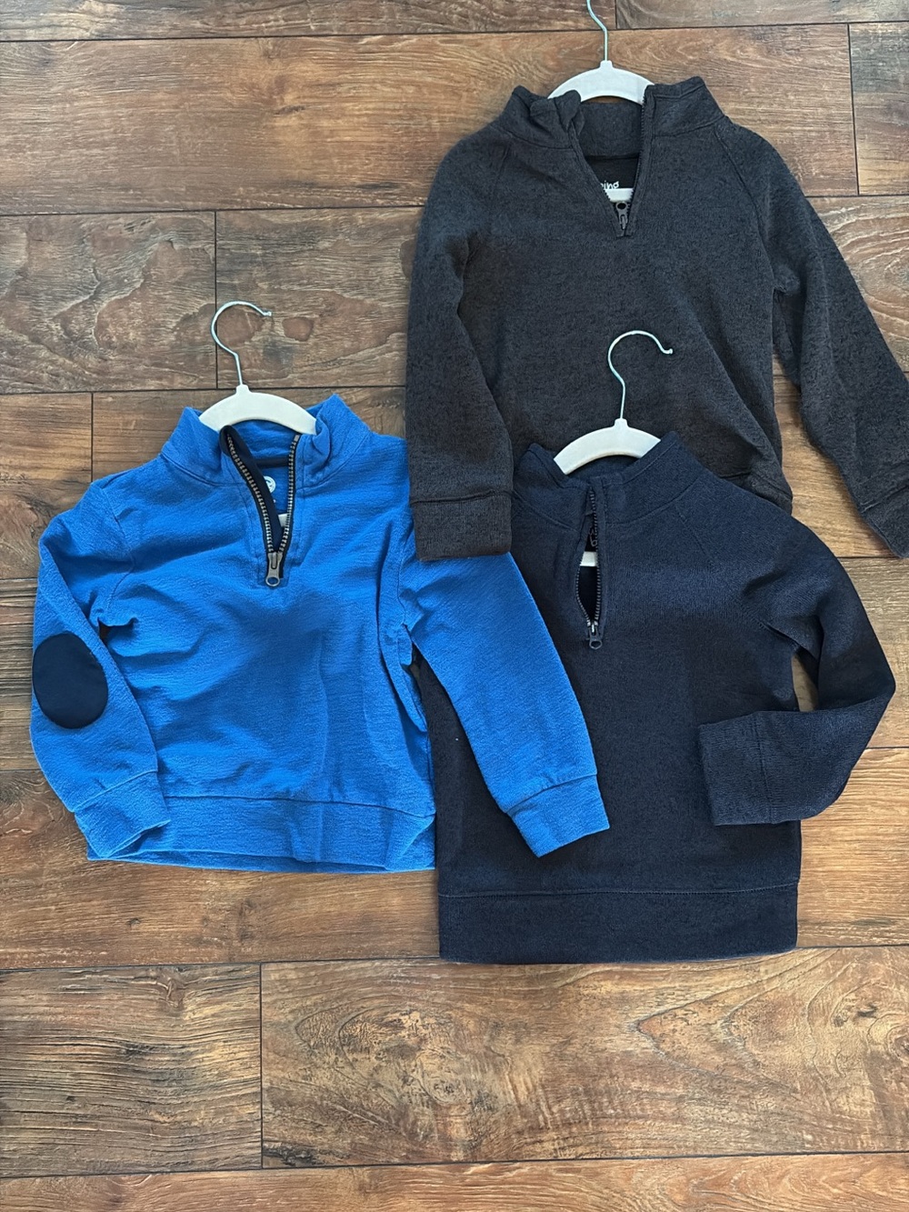 Kids' Quarter-Zip Pullover Sweatshirt - Blue, Navy, Charcoal